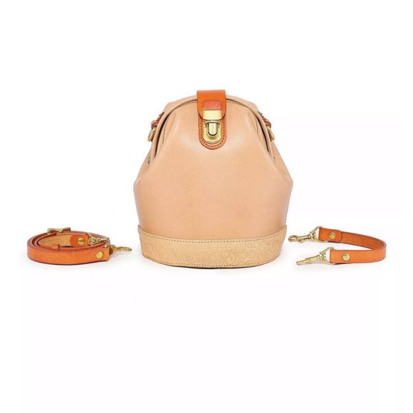 OLD TREND Doctor Bucket Leather Crossbody Convertible Bag